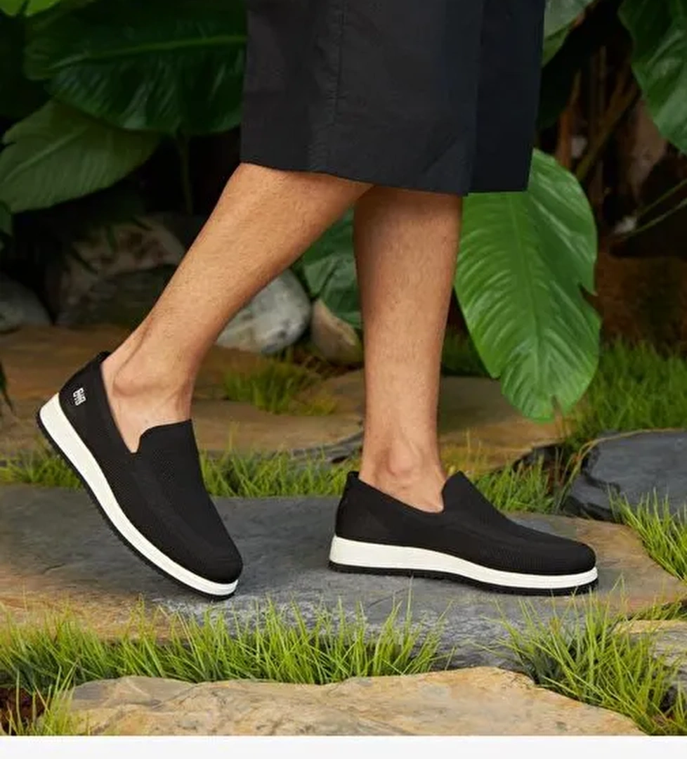 Triko Siyah Erkek Günlük Ayakkabı - Görsel 1