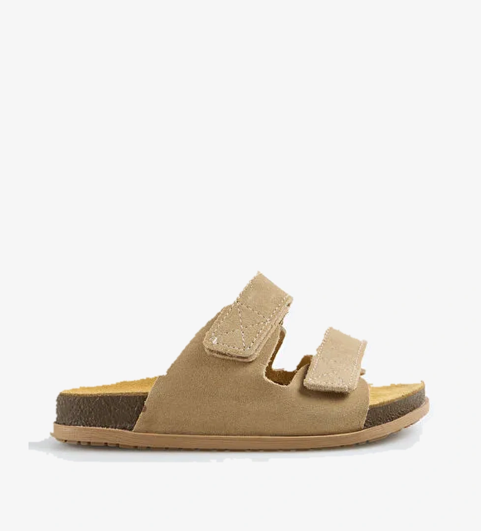 Discovery Expedition Discovery Expedition Taba Bej Kadın Deri Terlik D-parker model görseli