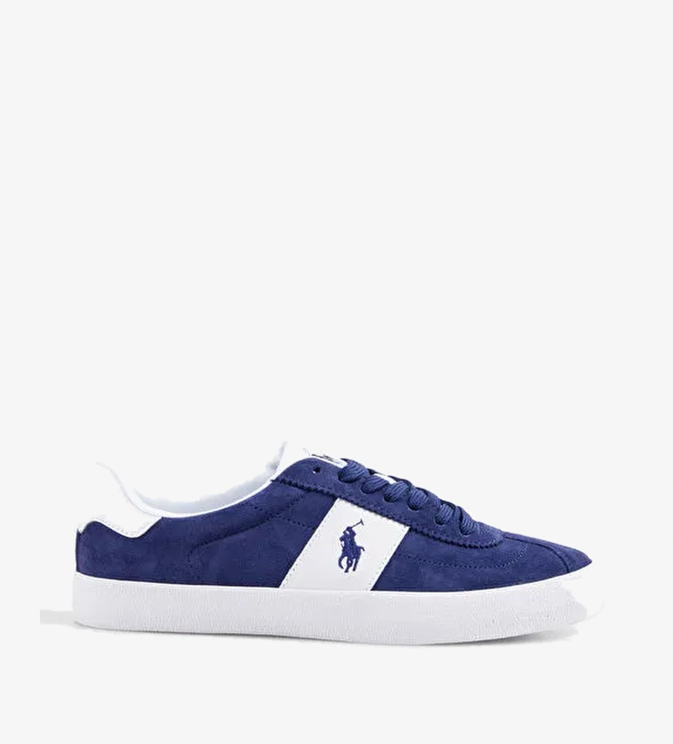 Polo Ralph Lauren Lacivert Erkek Deri Sneaker Court Vlc Pp - Görsel 1