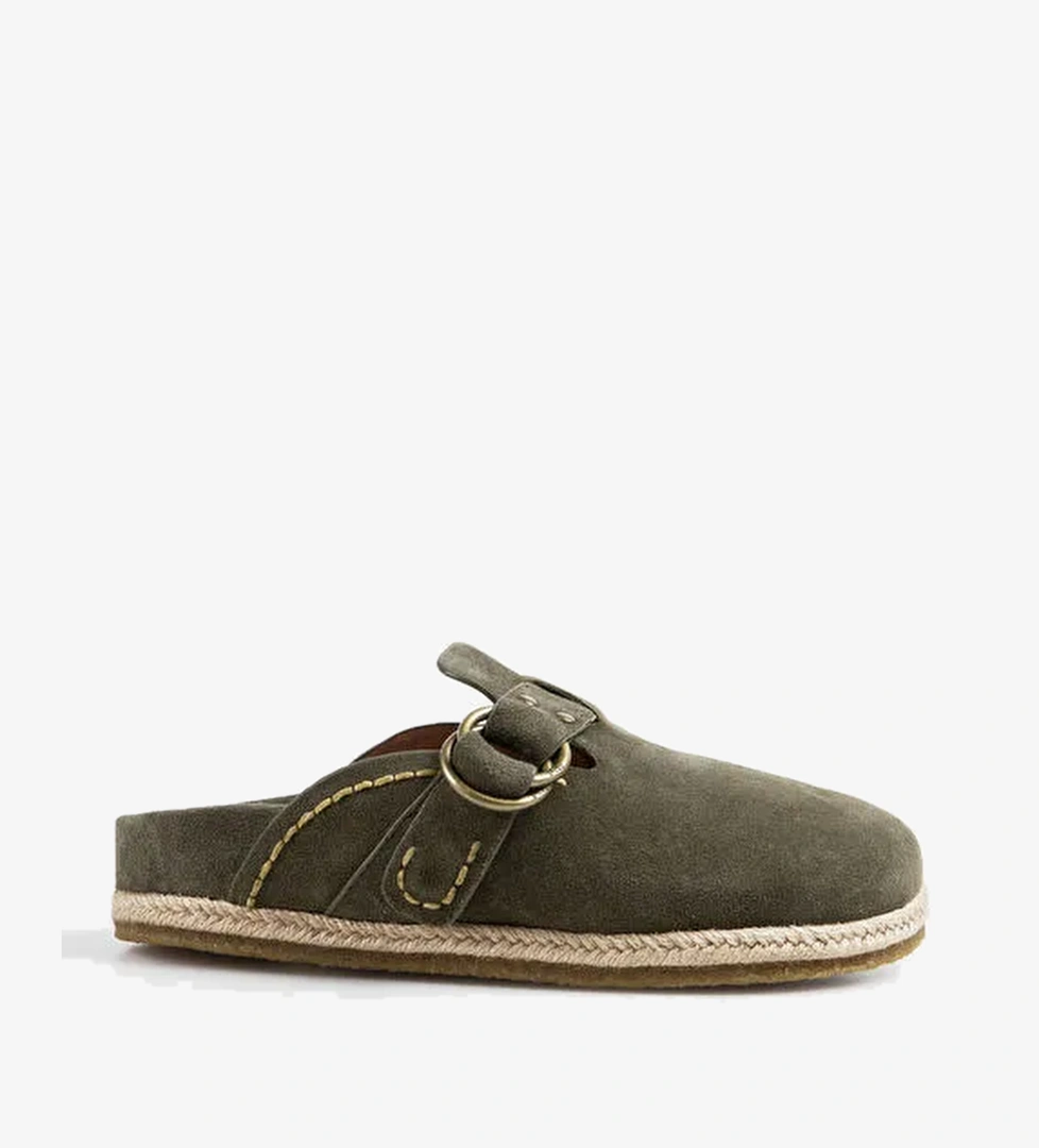 Polo Ralph Lauren Polo Ralph Lauren Bej Haki Erkek Deri Terlik Turbach Clog model görseli