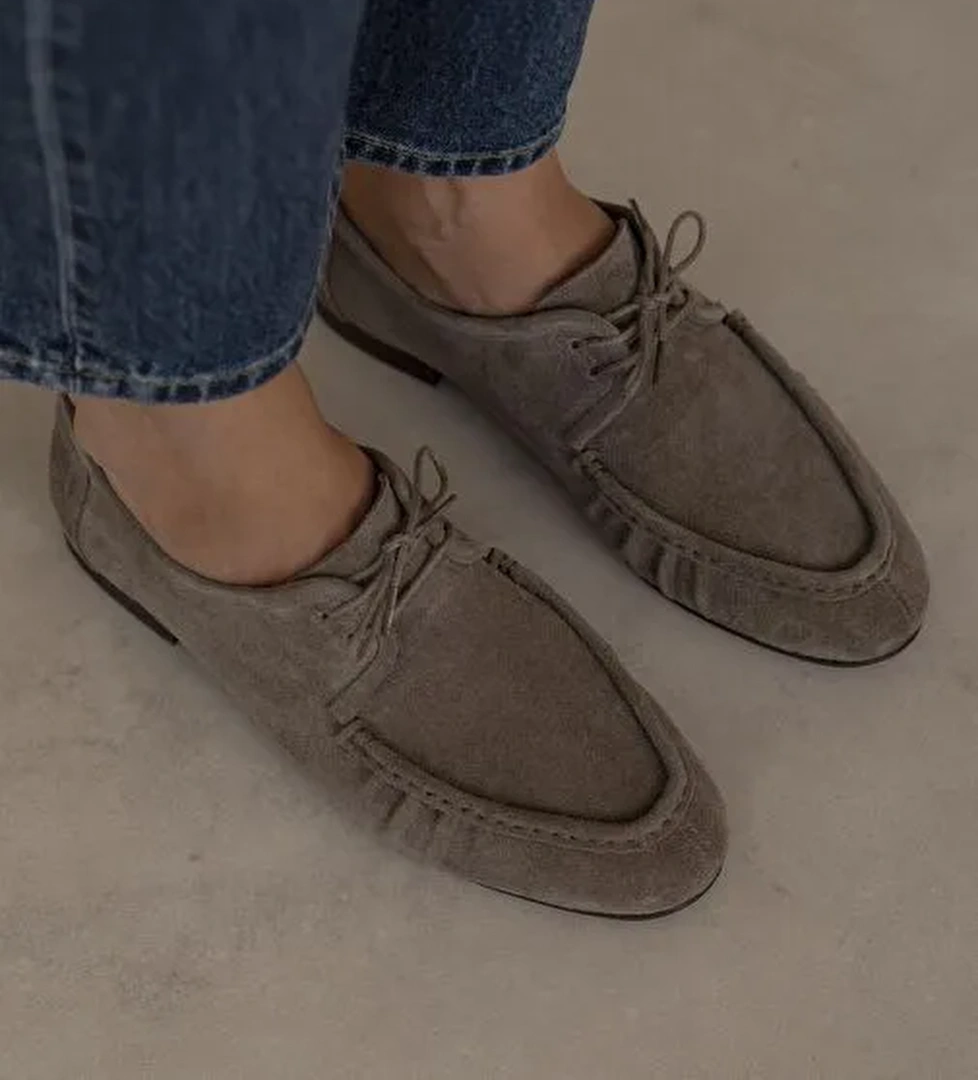 Carter Vizon Süet Hakiki Deri Makosen Ayakkabı - Görsel 1