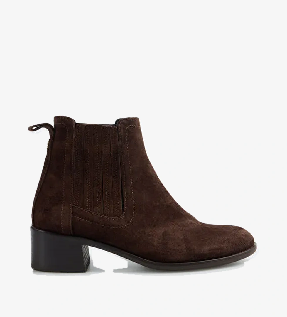 Fabrika Kahverengi Kadın Deri Bot D-DONATA