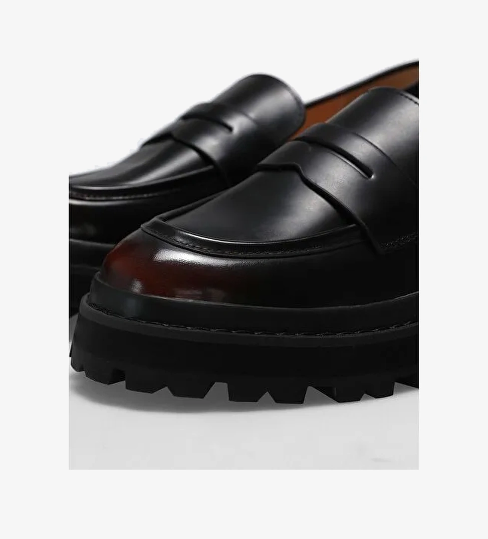 Denıs Kadın Deri Ayakkabı Bordo - Görsel 1