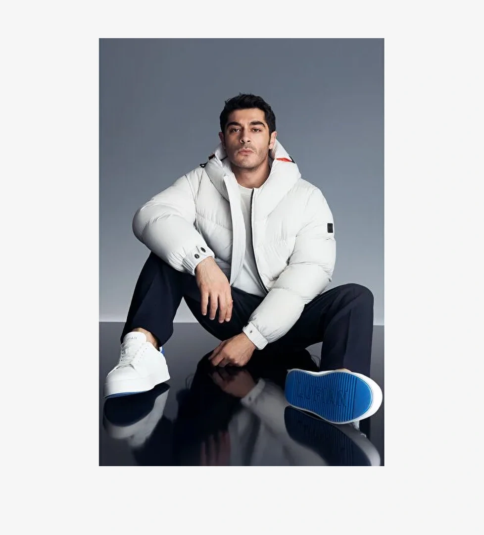 Anton Erkek Sneaker Ayakkabı Saks - Görsel 1