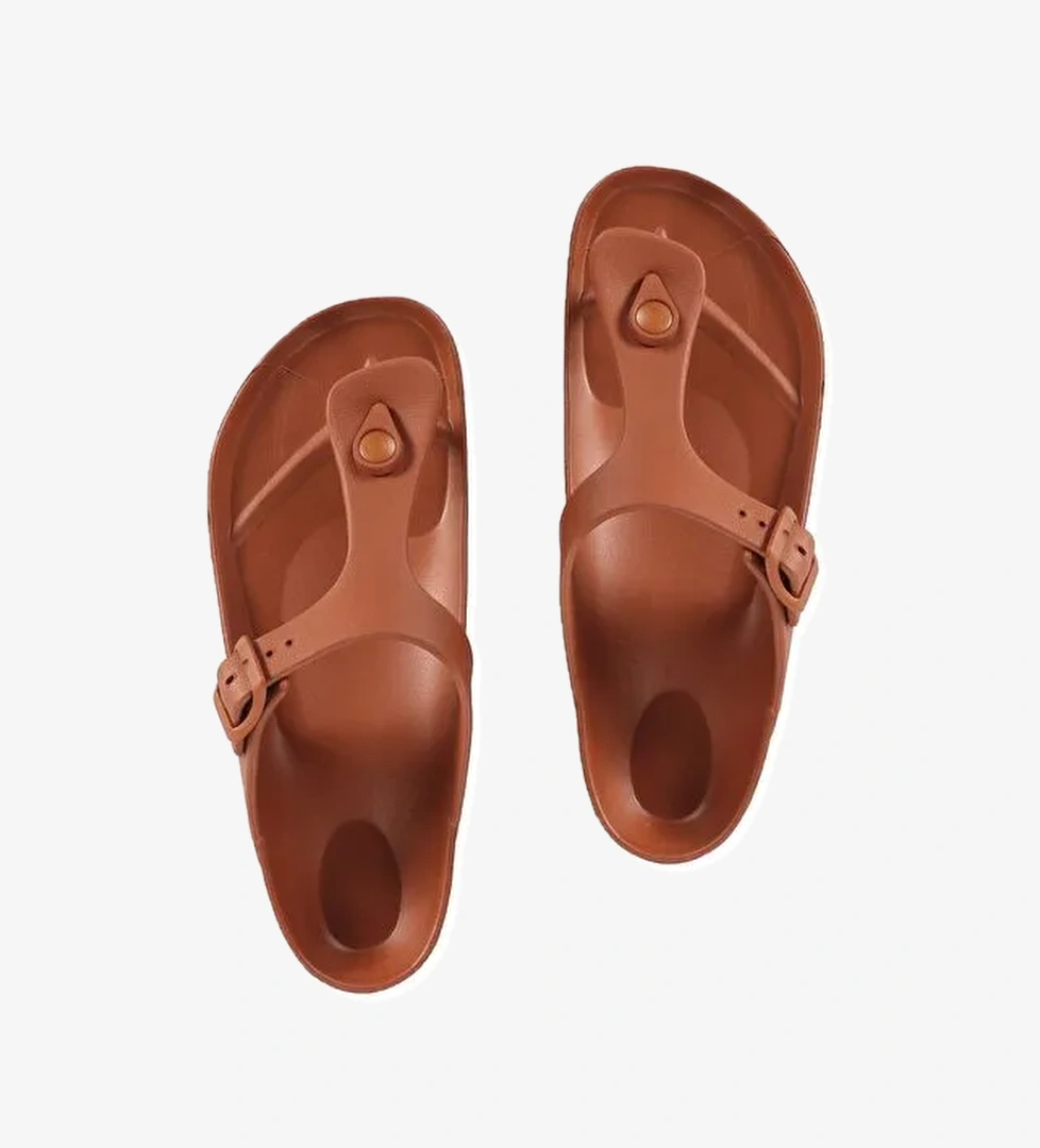 Kadın Kahverengi Terlik - Görsel 1