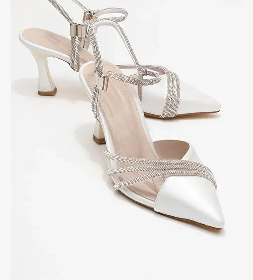 LAVIE Sedef Cilt Şerit Taşlı Kadın Abiye Ayakkabı - Görsel 1