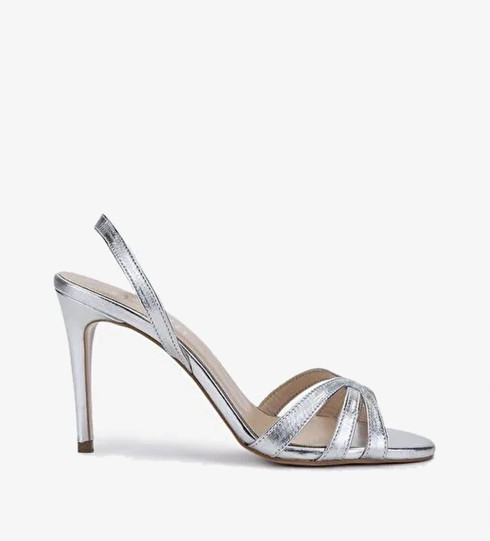 Valmenti Kadın Gri Topuklu Ayakkabı - Görsel 1