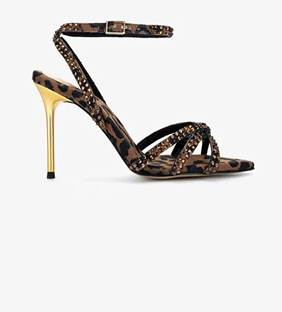 Valmenti Kadın Leopar Topuklu Ayakkabı - Görsel 1