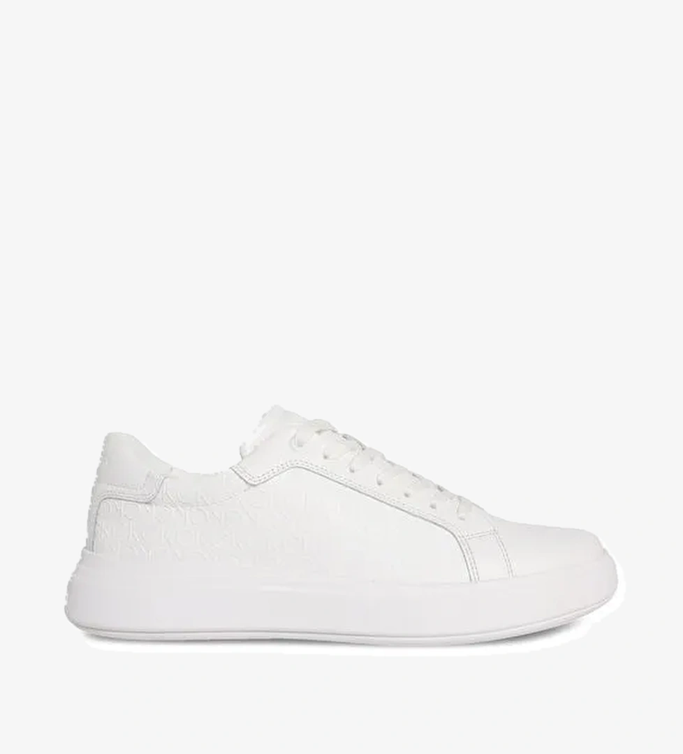 Calvin Klein Beyaz Erkek Sneaker CHUNKY LOW TOP LACE UP MONO