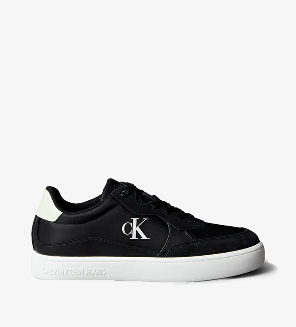 Calvin Klein Siyah Erkek Deri Sneaker CLASSIC CUPSOLE MG NYLON MIX
