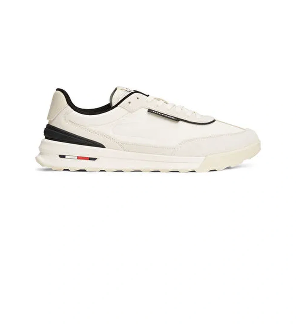 Tommy Hilfiger Ekru Erkek Sneaker RETRO RUNNER NYLON MIX