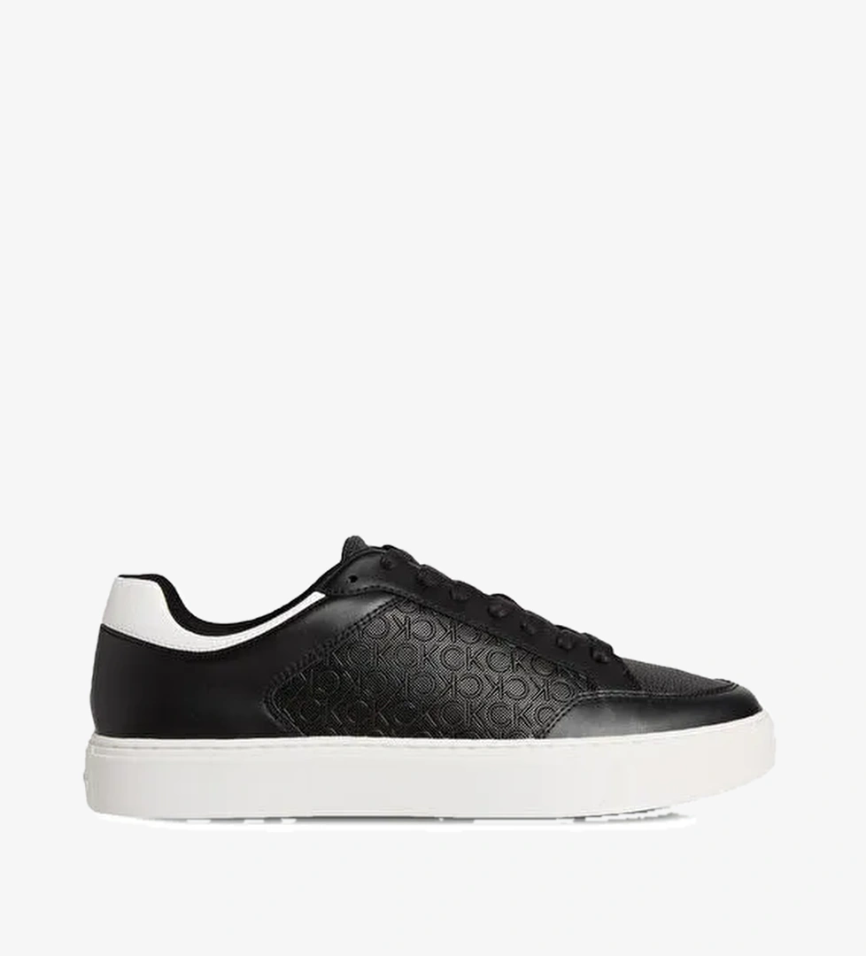 Calvin Klein Beyaz Erkek Sneaker CLEAN CUP LOW LACEUP MONO - Görsel 1