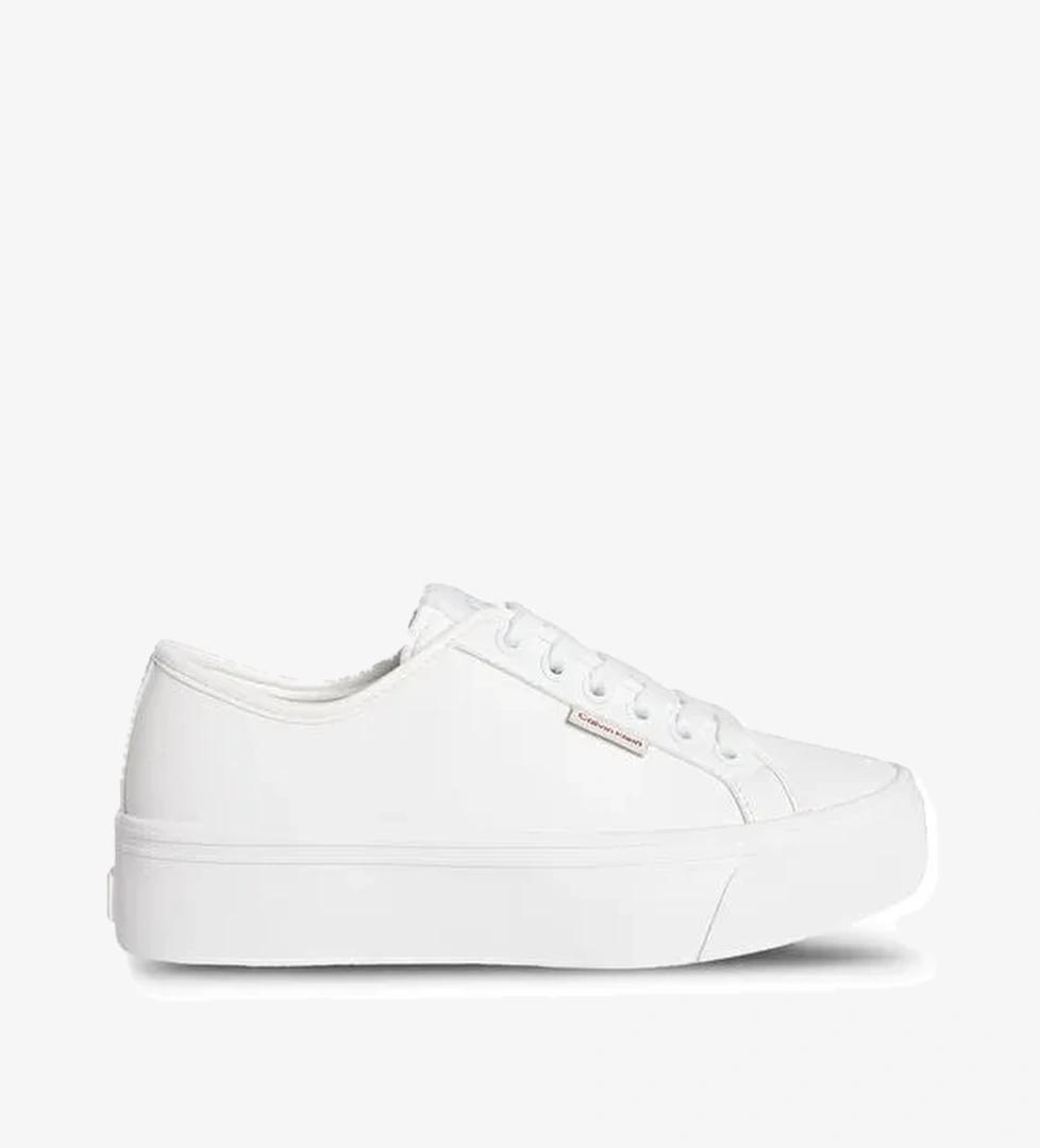 Calvin Klein Calvin Klein Siyah Beyaz Kadın Deri Sneaker Yw0yw01886 model görseli