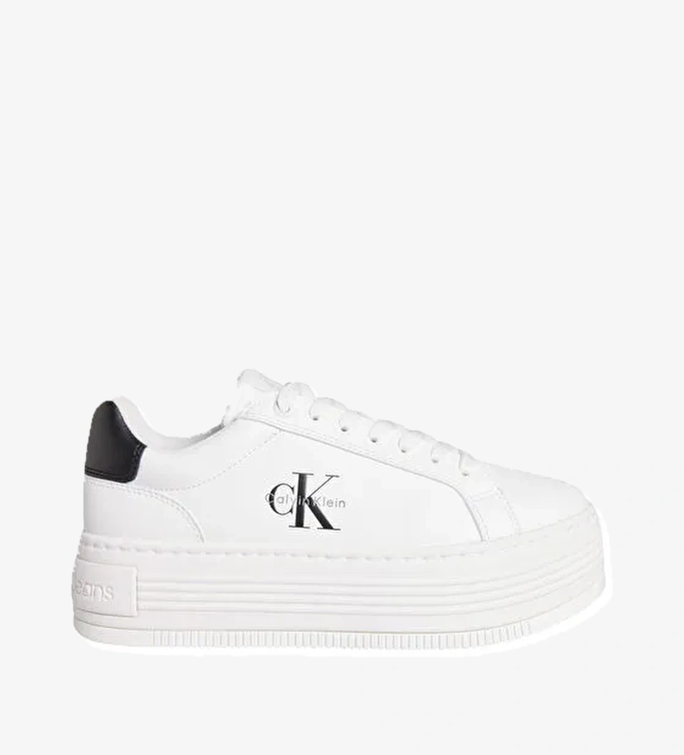 Calvin Klein Beyaz Kadın Deri Sneaker YW0YW01878