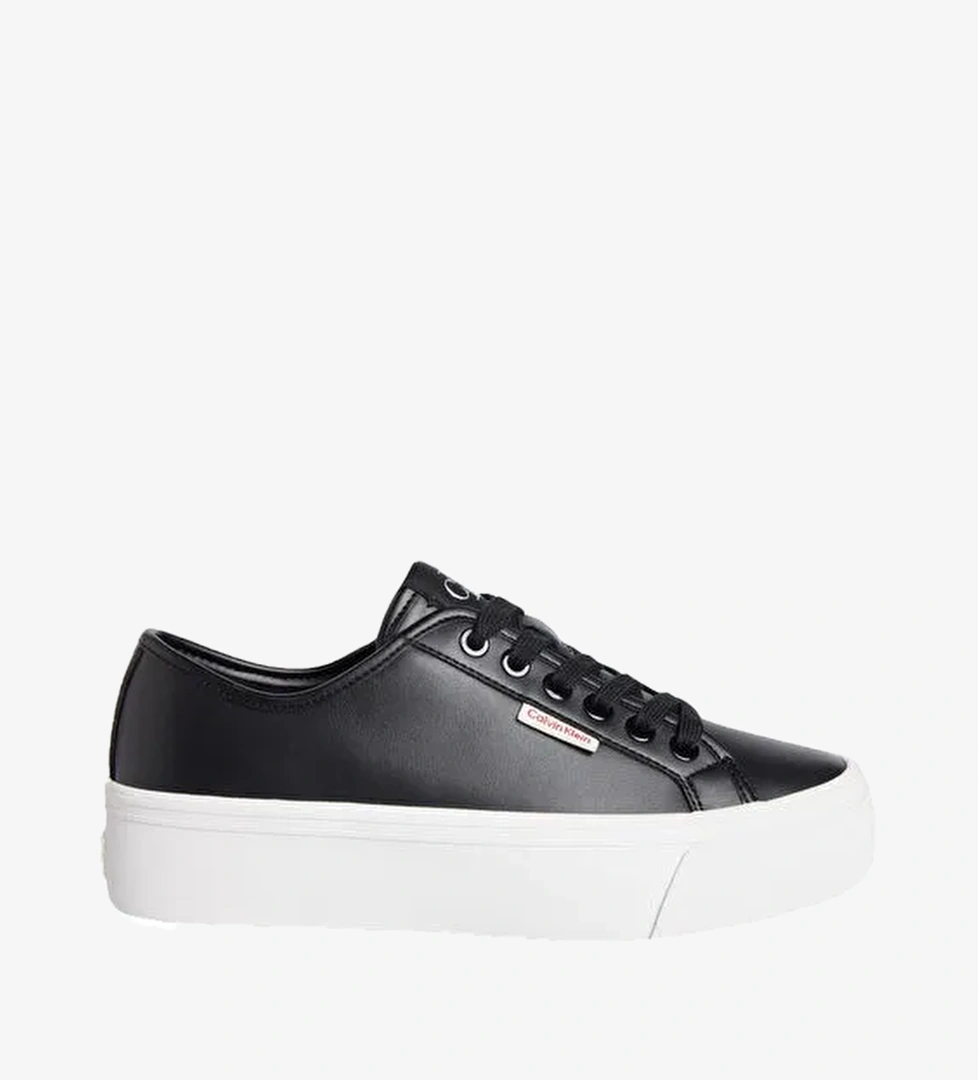 Calvin Klein Siyah Kadın Deri Sneaker YW0YW01886