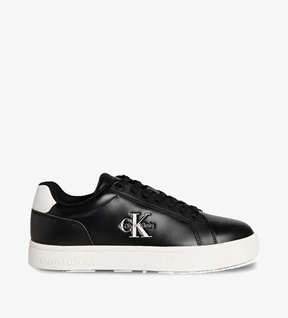 Calvin Klein Siyah Kadın Deri Sneaker YW0YW01902 - Görsel 1