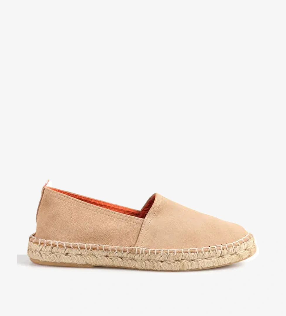 Abarca Bej Erkek Deri Espadril CAMPING