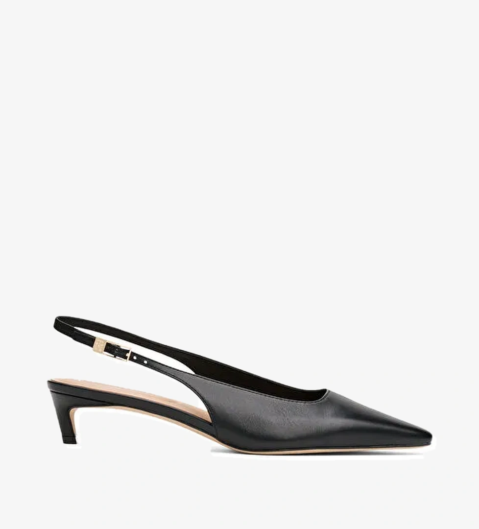 Tommy Hilfiger Tommy Hilfiger Siyah Kadın Deri Topuklu Ayakkabı FW0FW08711 model görseli