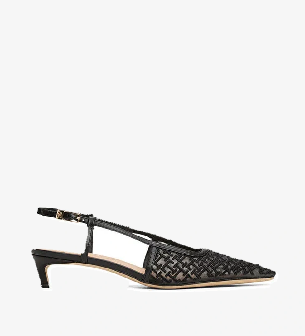 Tommy Hilfiger Siyah Kadın Topuklu Ayakkabı FW0FW08746 - Görsel 1