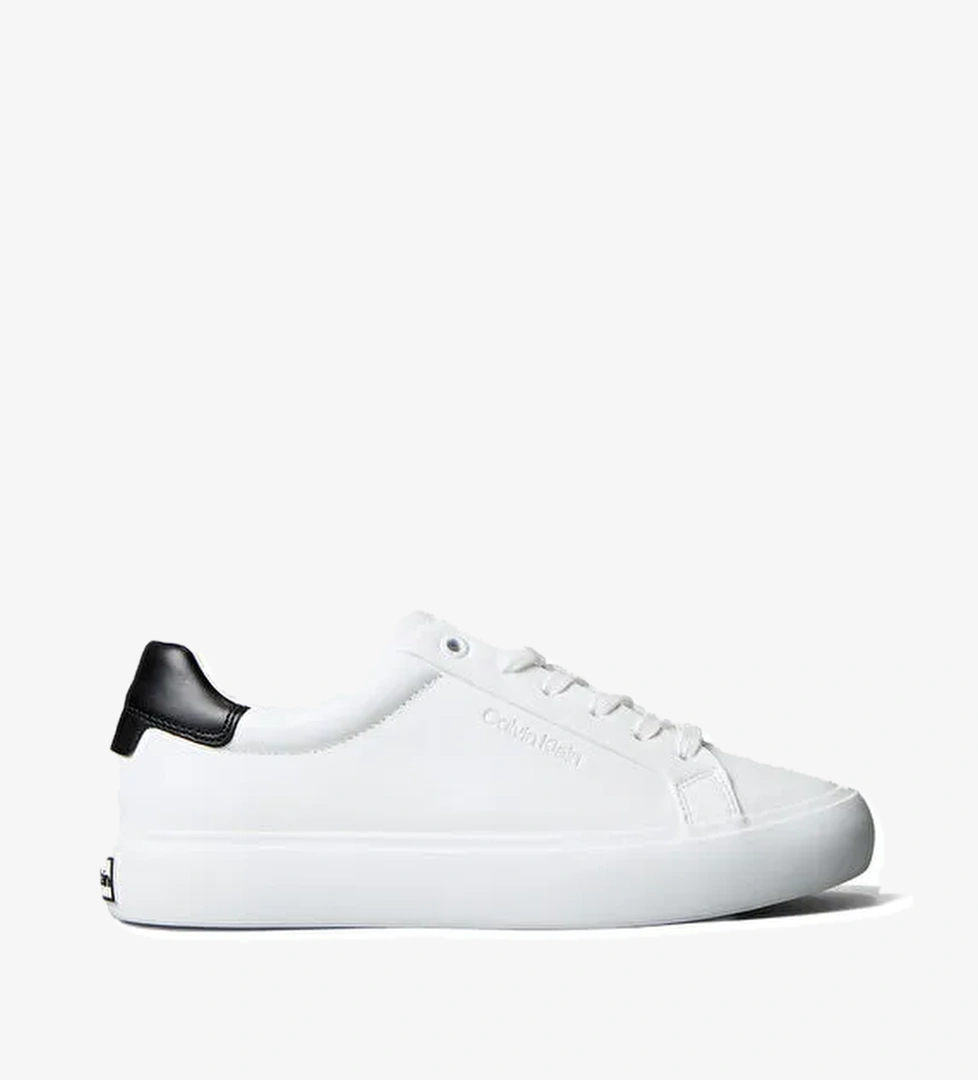 Calvin Klein Beyaz Kadın Deri Sneaker HW0HW01681 - Görsel 1