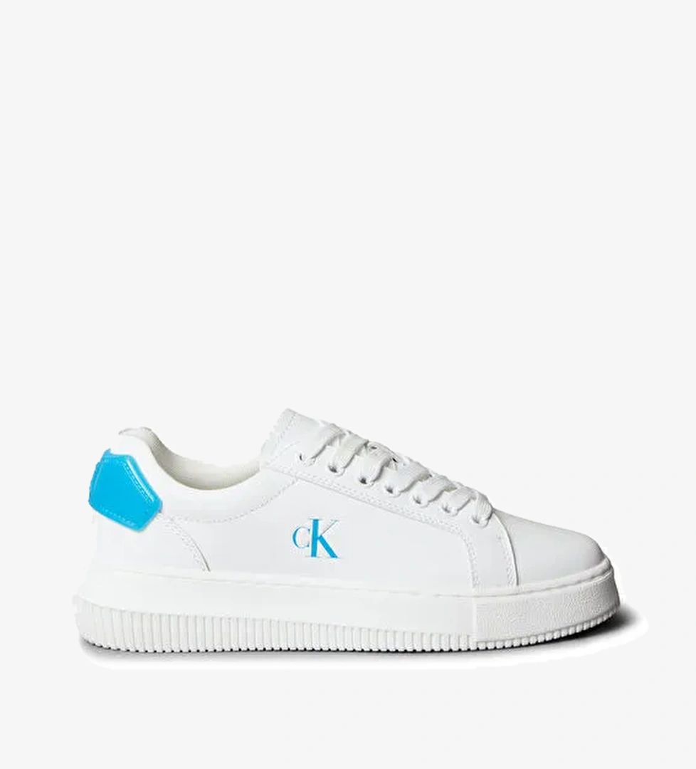 Calvin Klein Beyaz Kadın Deri Sneaker YW0YW01846