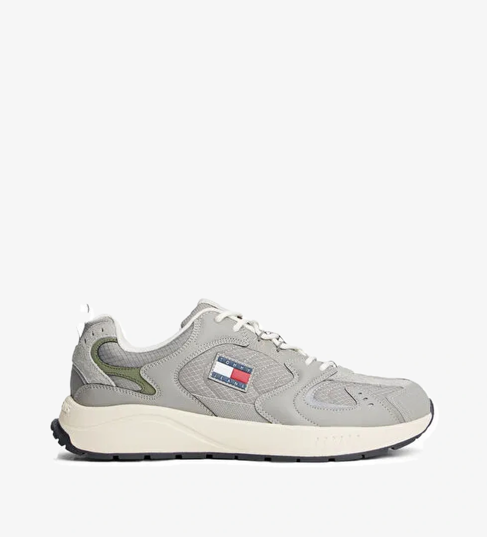 Tommy Hilfiger Gri Erkek Sneaker TJM RUNNER MIX MATERIAL