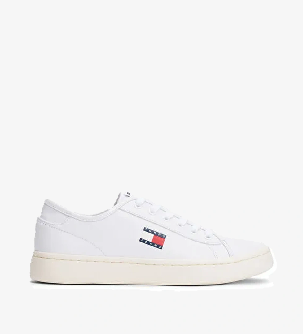Tommy Hilfiger Beyaz Kadın Deri Sneaker EN0EN02875