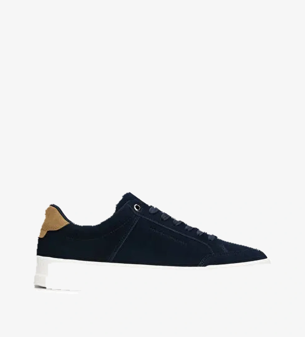 Tommy Hilfiger Lacivert Erkek Sneaker TH COURT SUMMER SUEDE - Görsel 1