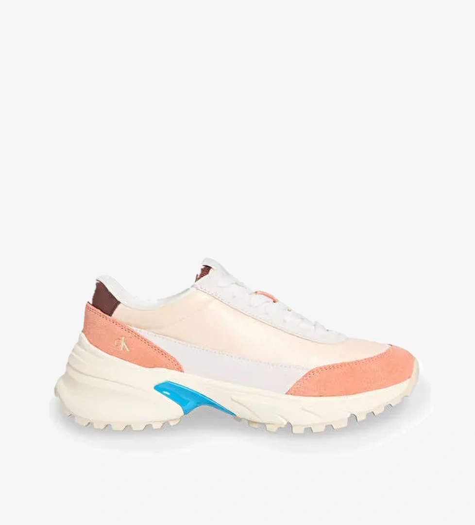 Calvin Klein Çok Renkli Kadın Deri Sneaker YW0YW01963 - Görsel 1