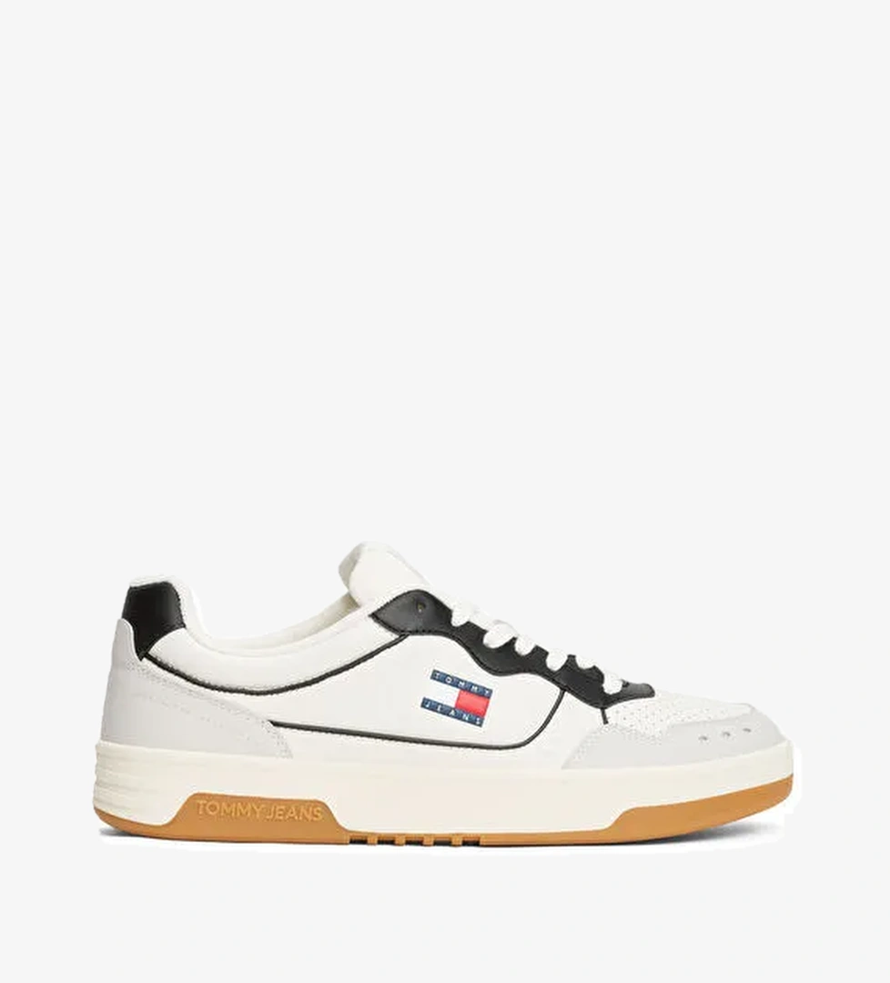 Tommy Hilfiger Çok Renkli Erkek Deri Sneaker TJM CUPSOLE ELEVATED LEATHER - Görsel 1