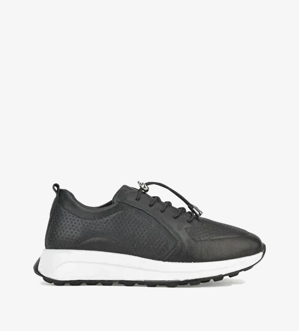 Ziya, Kadın Hakiki Deri Sneaker 1511050Z2341 Siyah