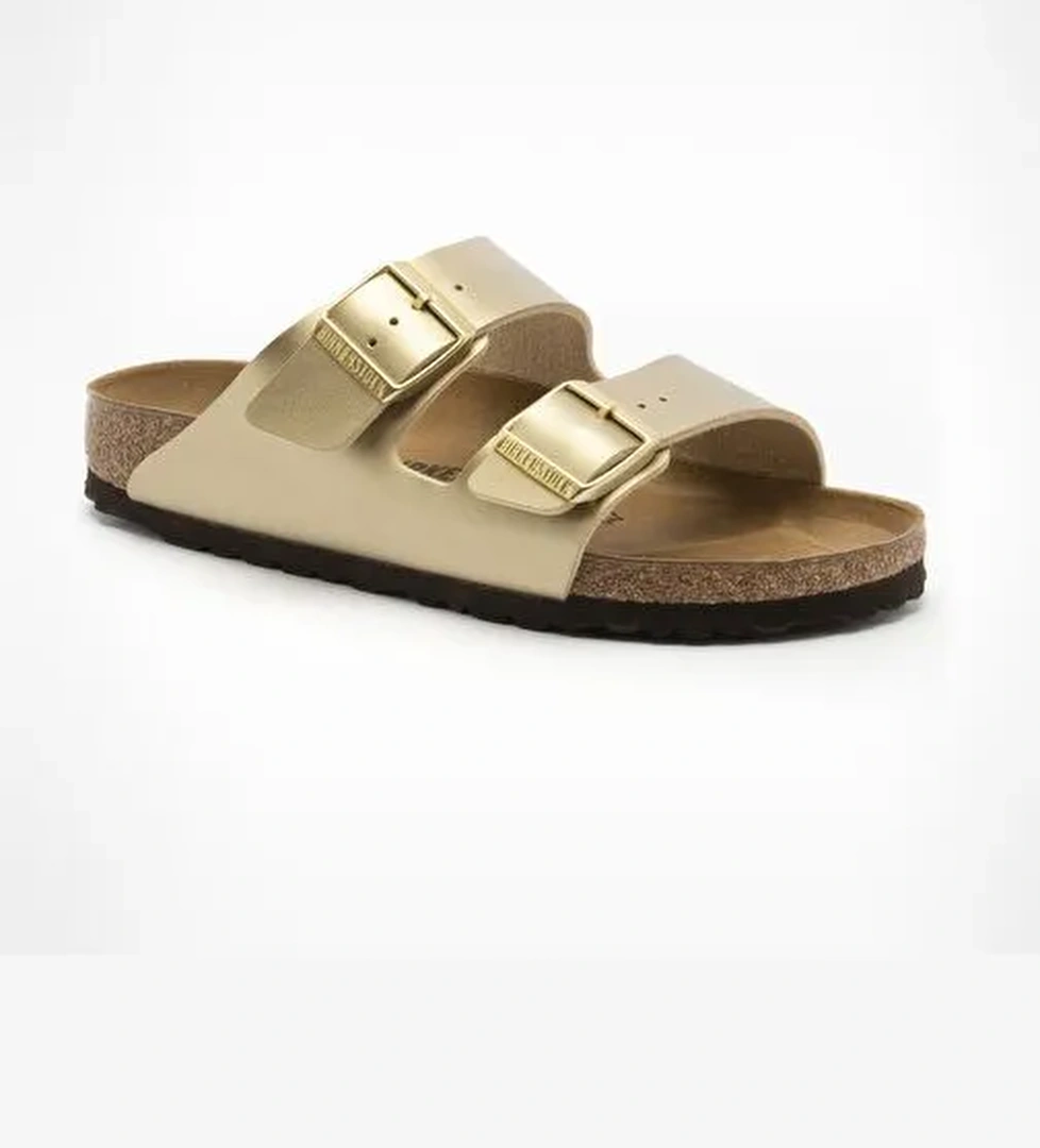 ARIZONA BF W Kadın Terlik 1016111 Arizona Birkenstock Bf Gold - Görsel 1