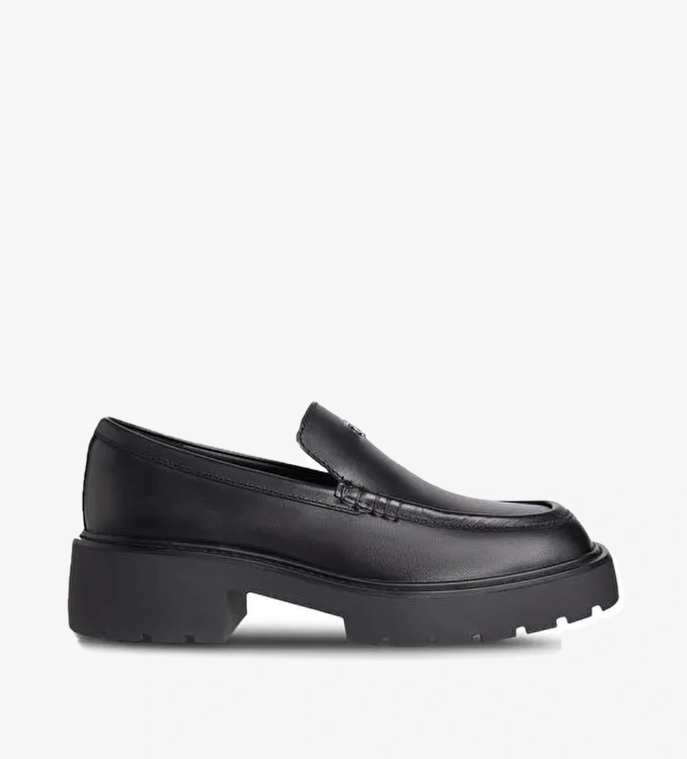Calvin Klein Siyah Kadın Deri Loafer YW0YW01862