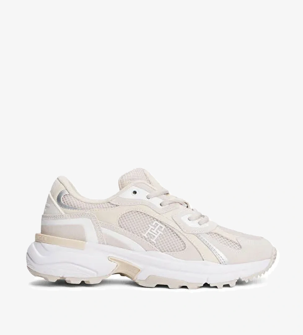 Tommy Hilfiger Ekru Kadın Sneaker FW0FW08692 - Görsel 1