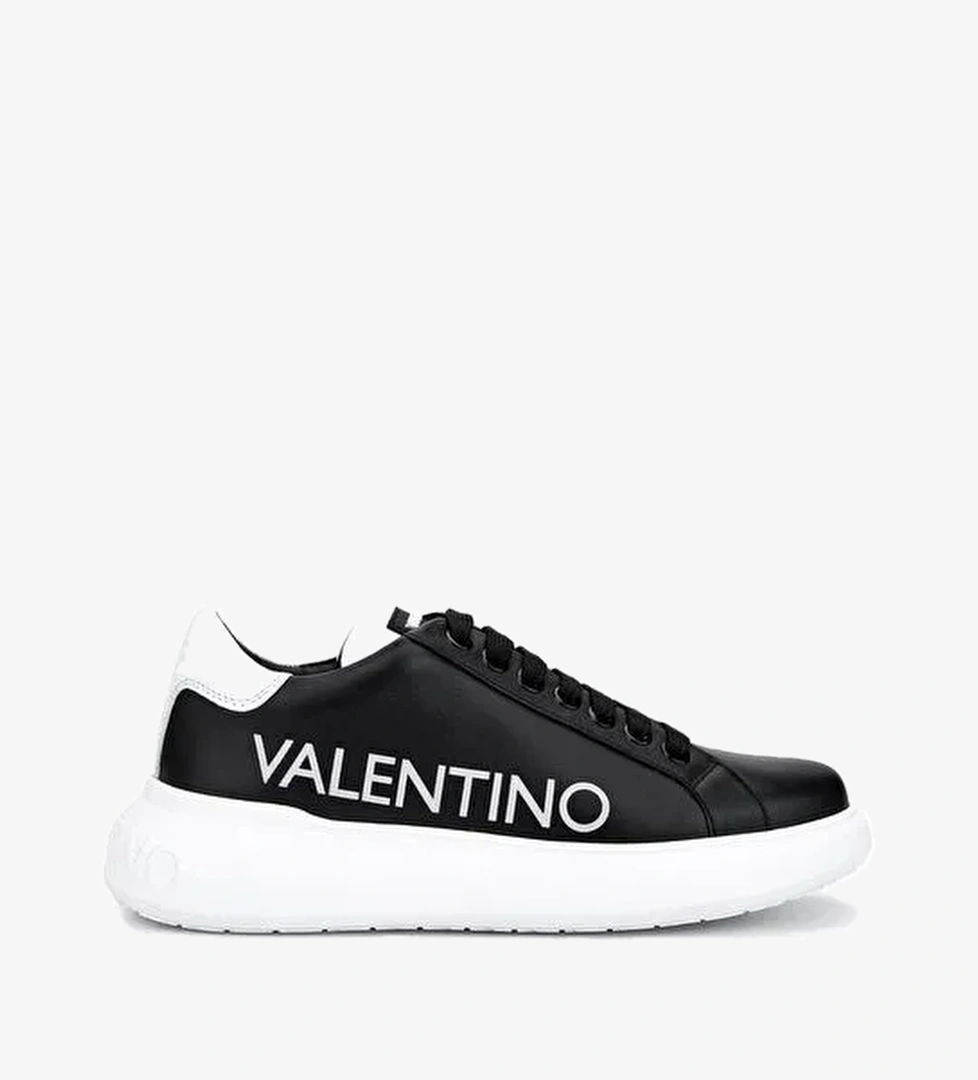 Mario Valentino Unisex Hakiki Deri Siyah Sneakers & Spor Ayakkabı - Görsel 1