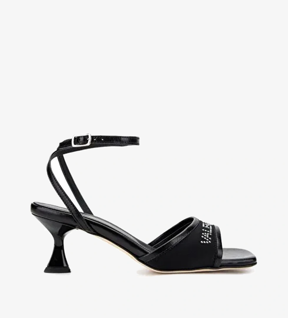 Mario Valentino Kadın Deri & Tekstil Siyah Topuklu Ayakkabı - Görsel 1