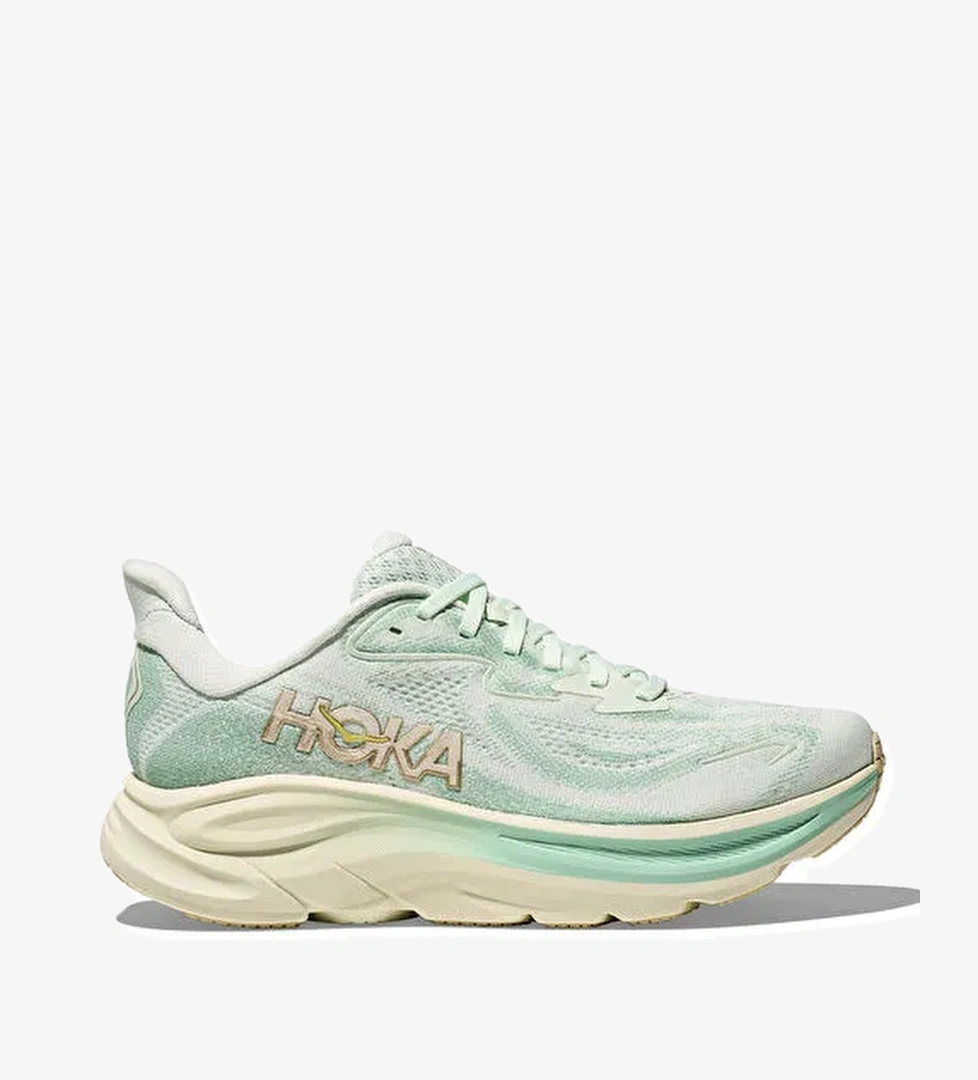 HOKA 1162031-SJD Clifton 10 Yeşil Kadın Koşu Ayakkabısı - Görsel 1