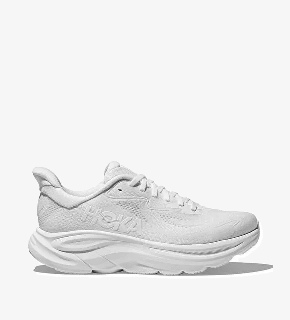 HOKA 1162031-WWH Clifton 10 Beyaz Kadın Koşu Ayakkabısı - Görsel 1