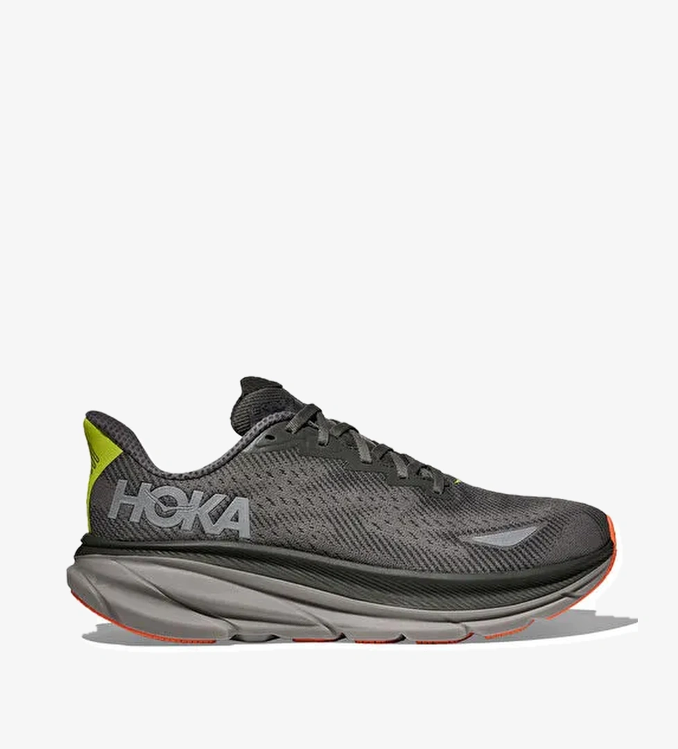 HOKA 1141470F-ALTG Clifton 9 GTX Gri Erkek Koşu Ayakkabısı - Görsel 1