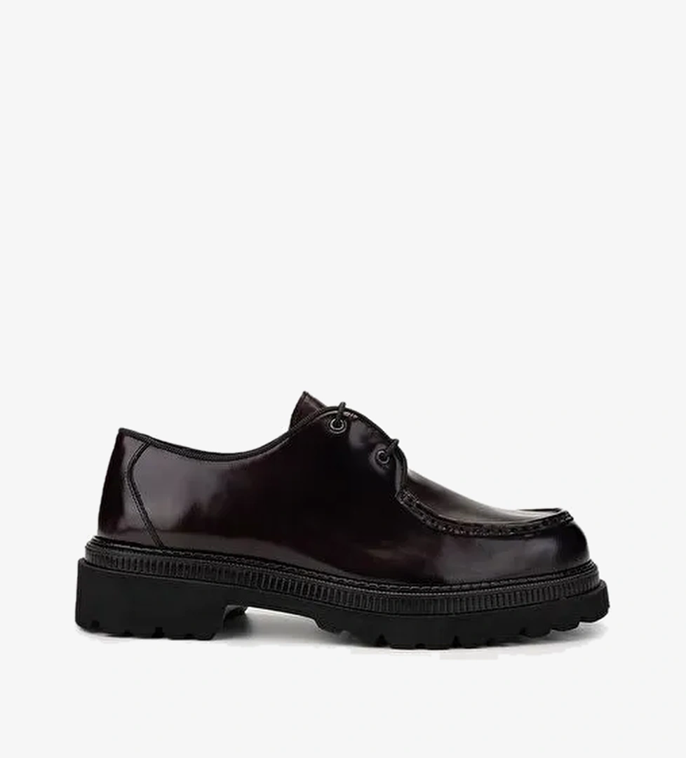 Valmenti Erkek Hakiki Deri Bordo Casual Ayakkabı - Görsel 1