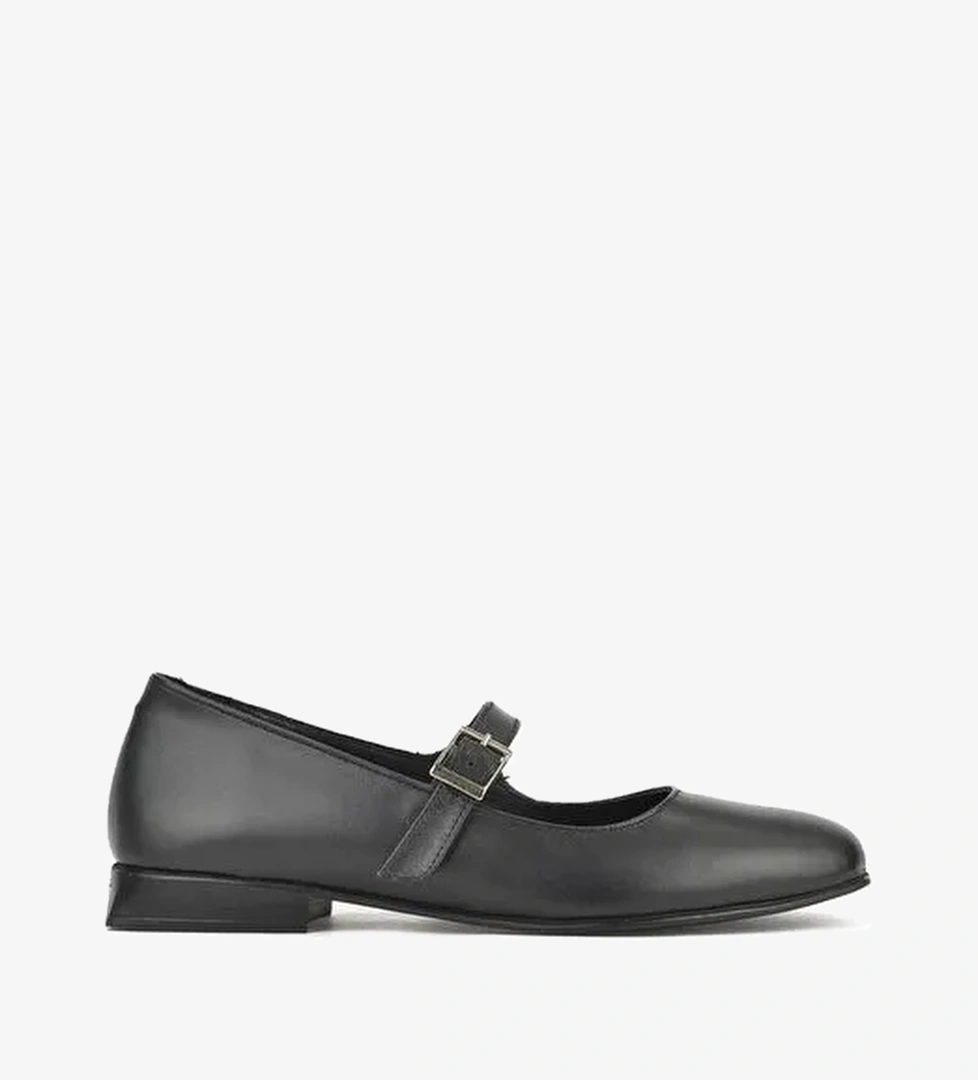 Ziya, Kadın Hakiki Deri Babet 1531050Z25100780K Siyah - Görsel 1