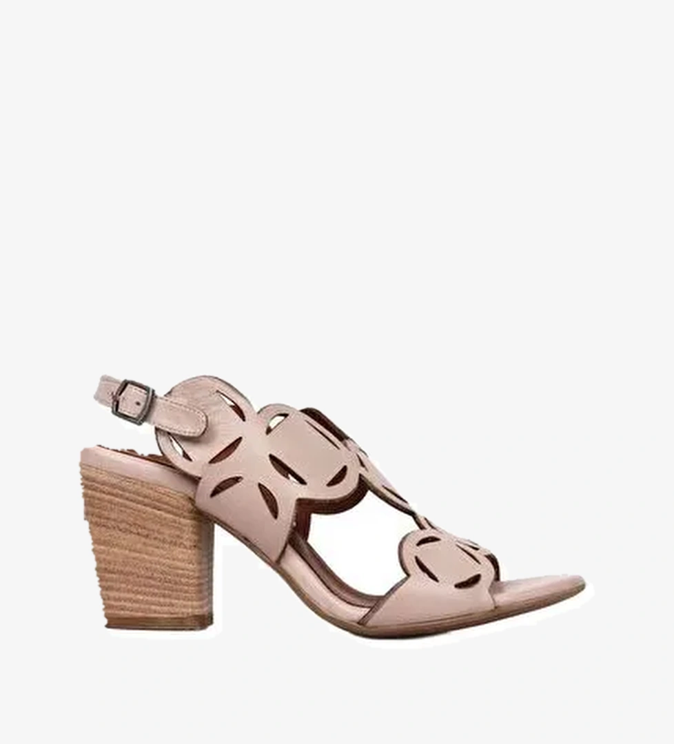 Bueno Shoes Gri Deri Kadın Topuklu Sandalet 01wq2902 - Görsel 1