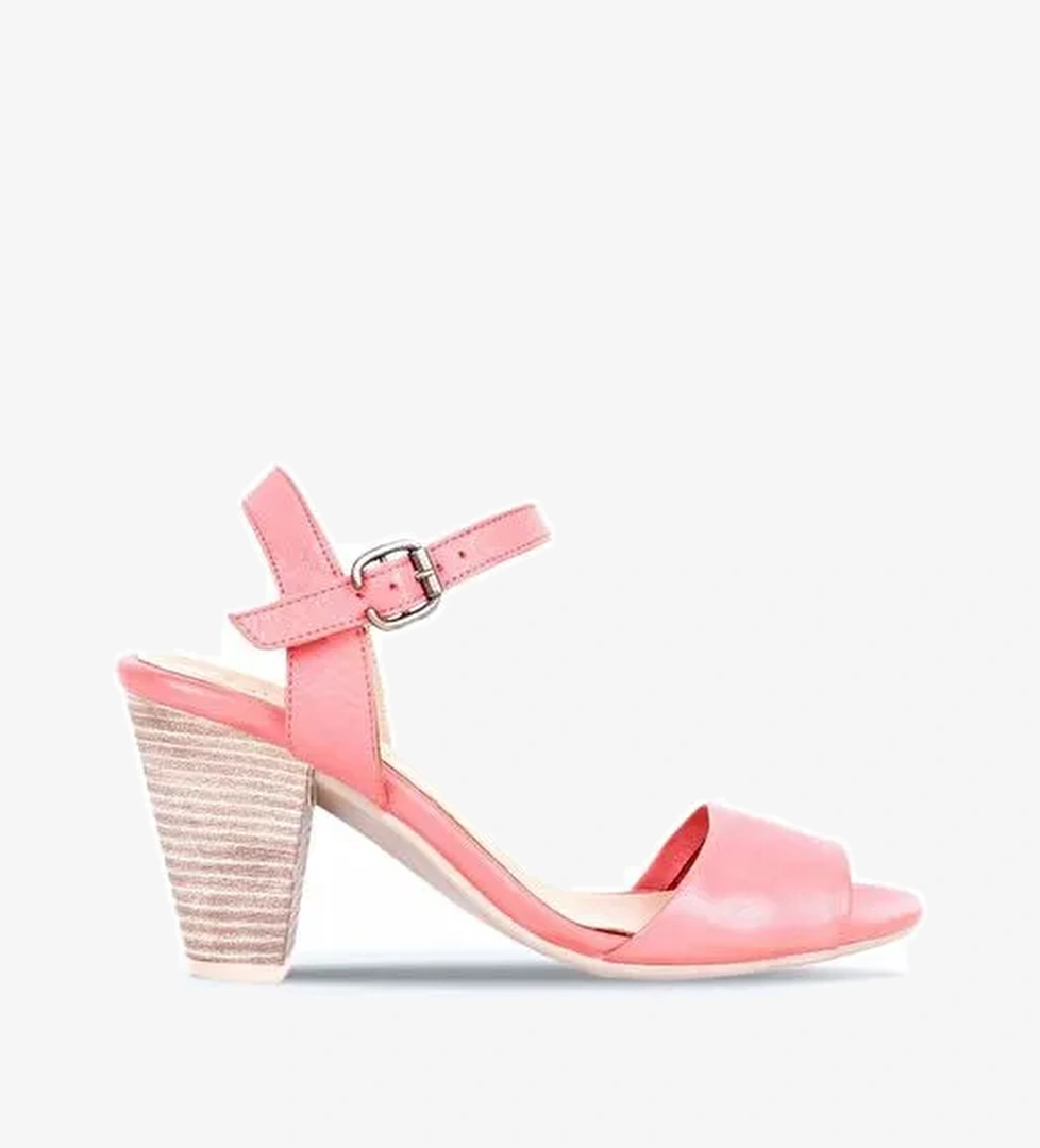 Bueno Shoes Mercan Deri Kadın Topuklu Sandalet 01wq8204 - Görsel 1