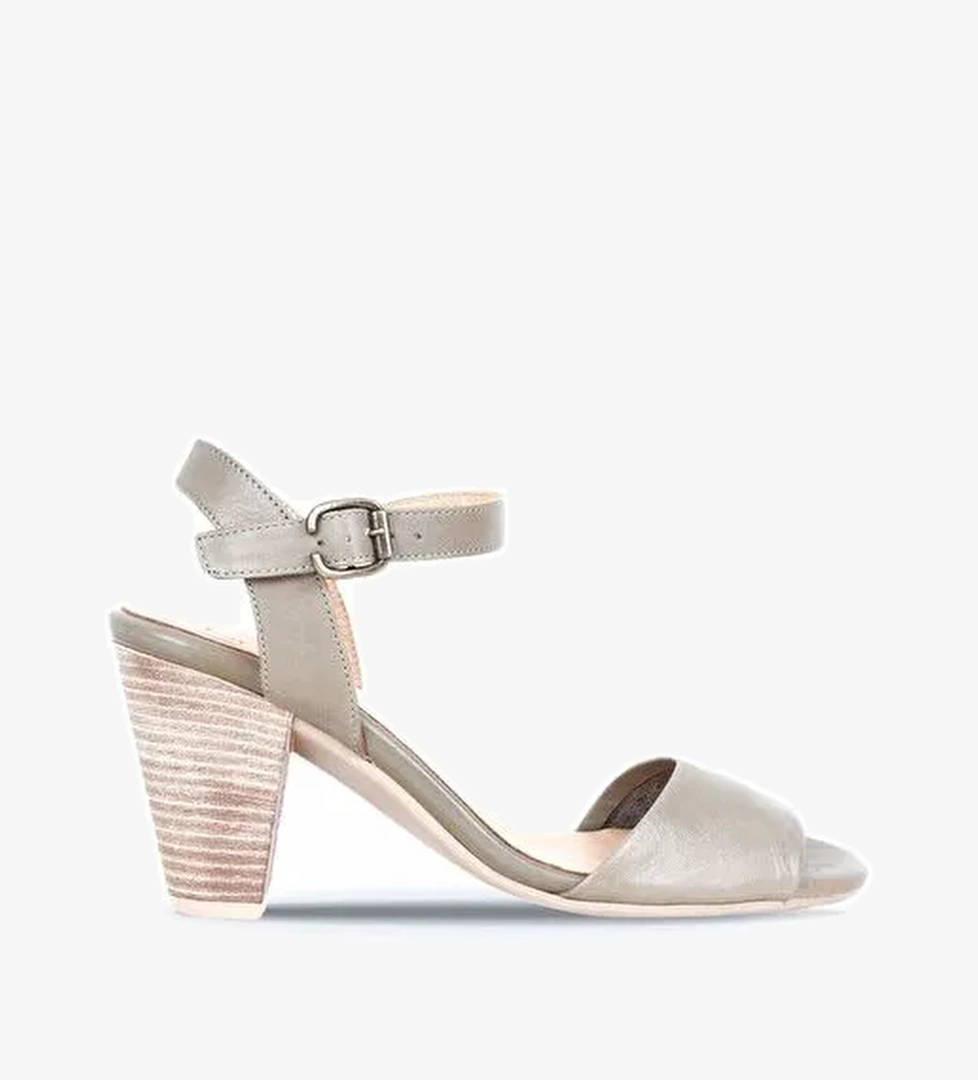 Bueno Shoes Yeşil Deri Kadın Topuklu Sandalet 01wq8204 - Görsel 1