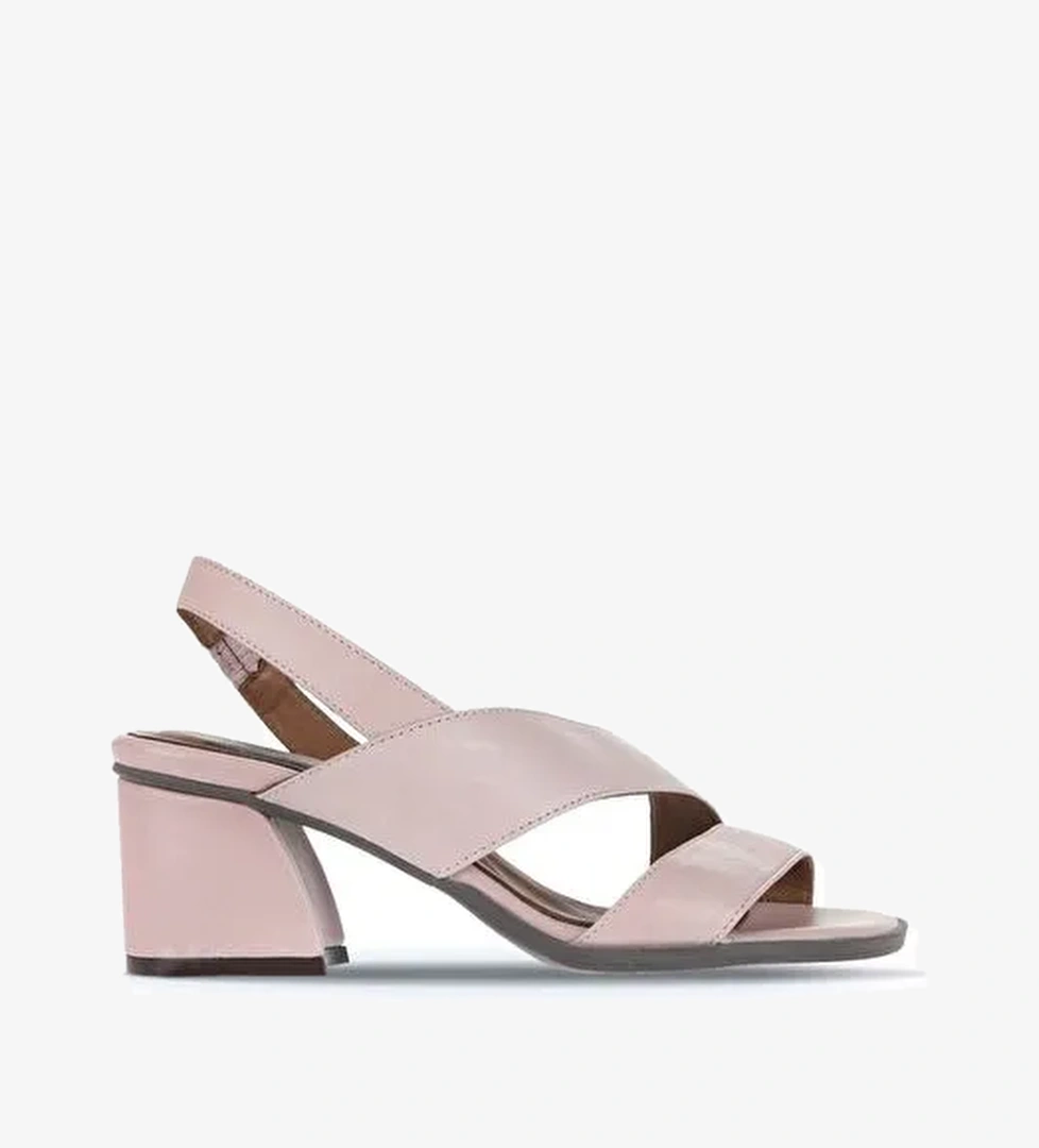 Bueno Shoes Gül Kurusu Deri Kadın Topuklu Sandalet 01wa3502 - Görsel 1