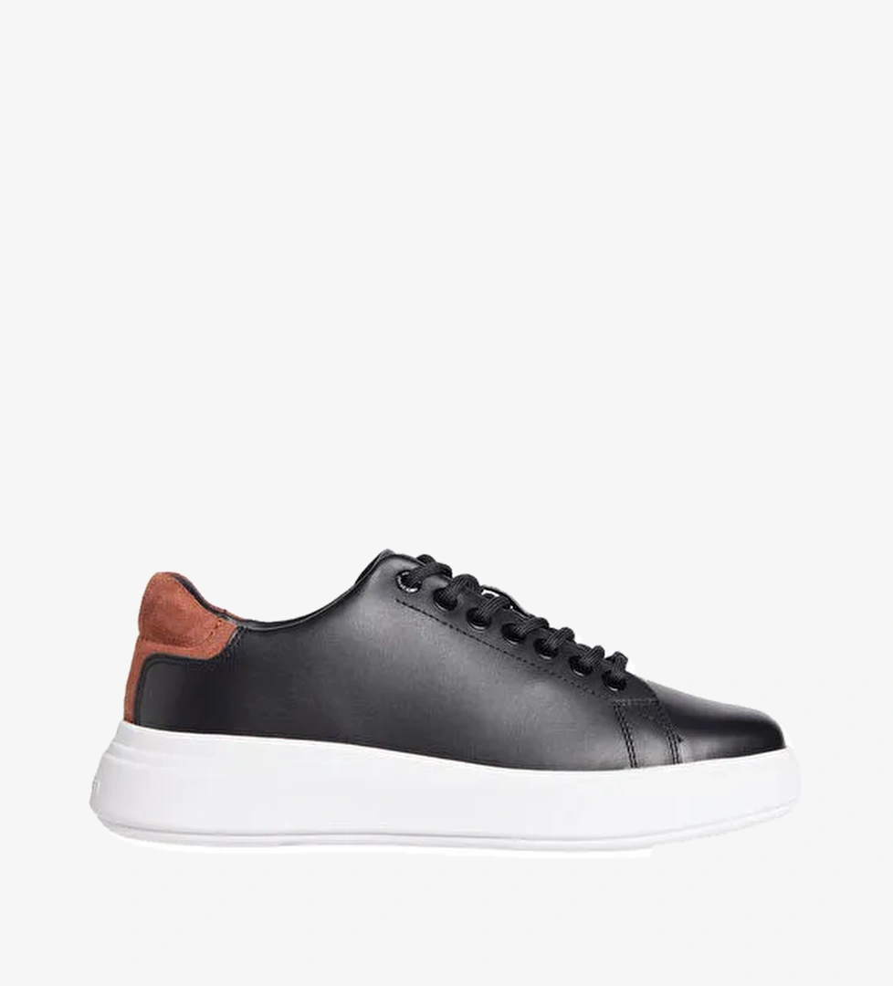 Calvin Klein Siyah Kadın Deri Sneaker HW0HW02540
