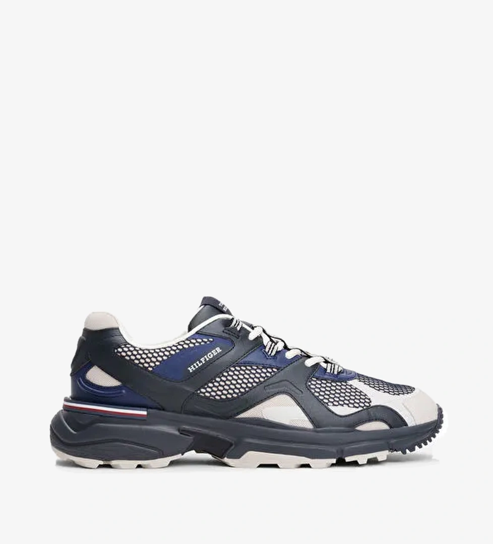 Tommy Hilfiger Beyaz Erkek Sneaker RUNNER TECH MIX
