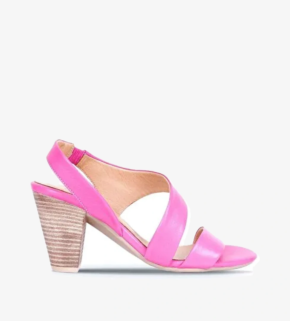 Bueno Shoes Fuşya Deri Kadın Topuklu Ayakkabı 01ws6700 - Görsel 1