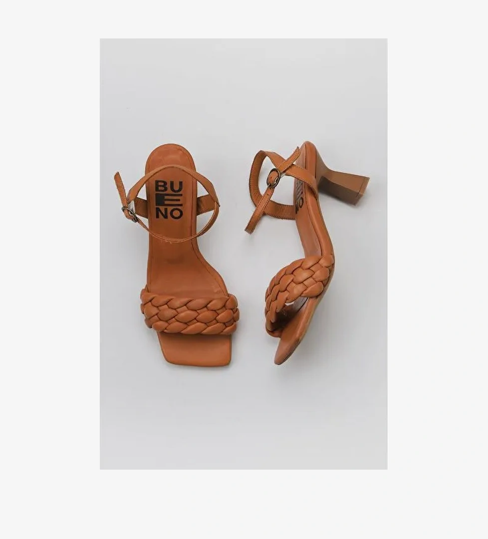 Bueno Shoes Taba Deri Kadın Topuklu Ayakkabı 01wy6800 - Görsel 1