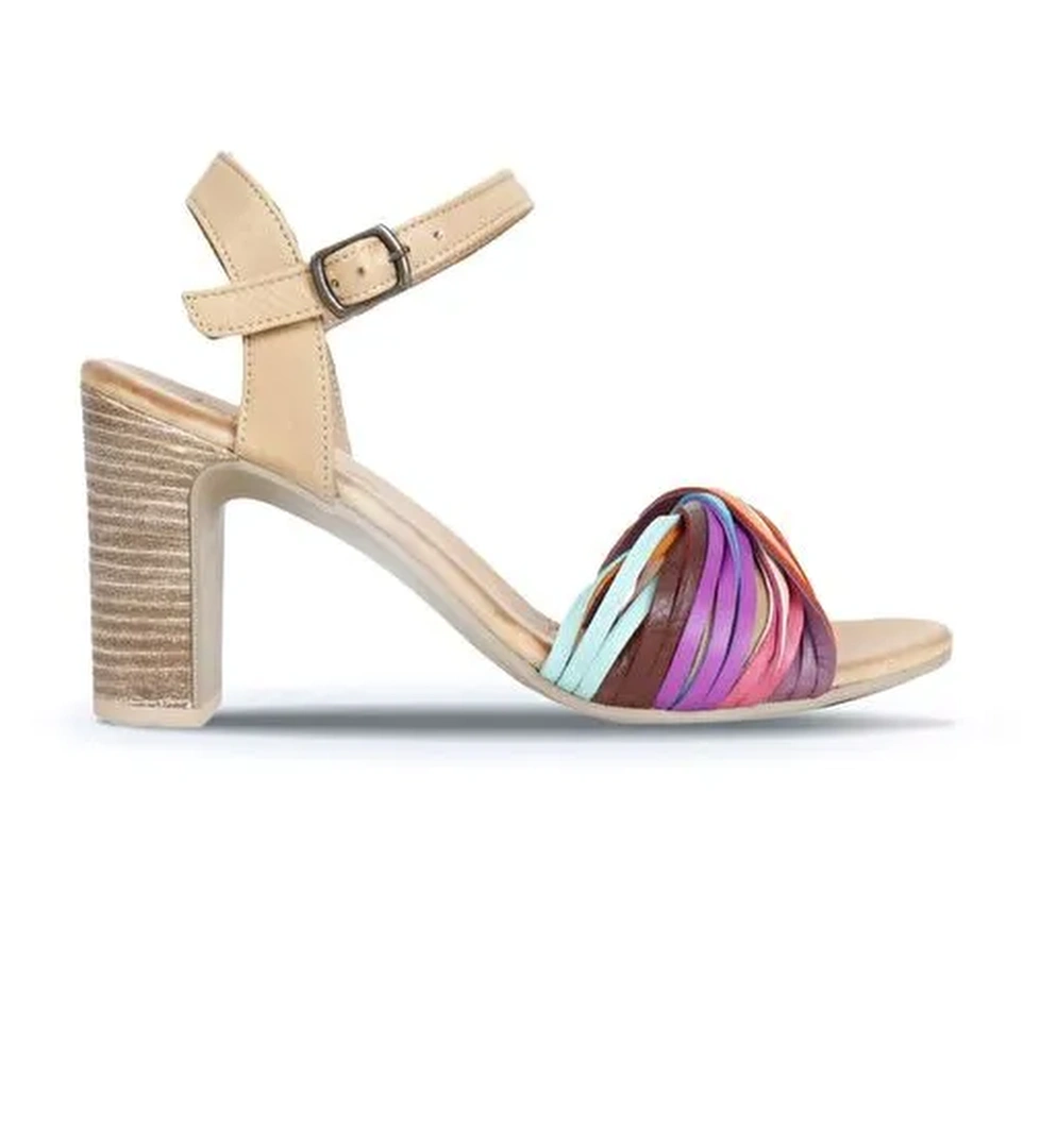 Bueno Shoes Multi M10 Deri Kadın Topuklu Sandalet 01wn4302 - Görsel 1